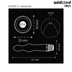 ADDICTED TOYS - PULITORE ANALE CON ADATTATORE UNIVERSALE MODELLO 3